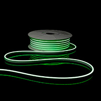 Гибкий неон ML-NF-SIL-6mm-L50-Green 12В, 10Вт/м, 6х12мм, 110LED/м, IP33, рез 9мм, зеленый, 1м